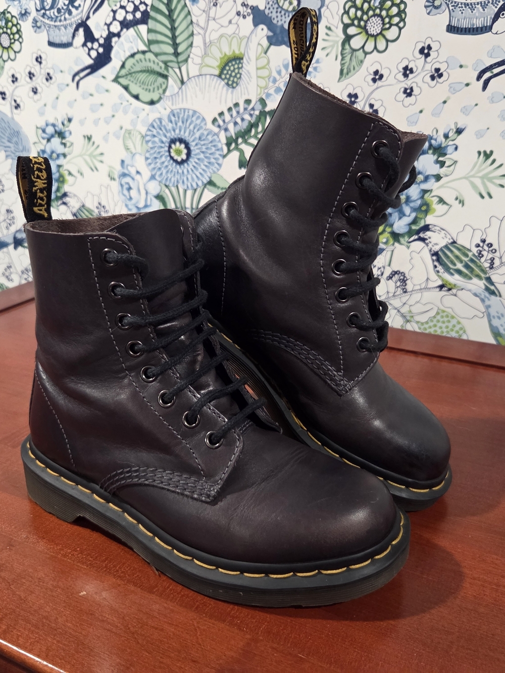 Dr. Martens 1460 Pascal Charcoal Antique Temperley Boots US 6